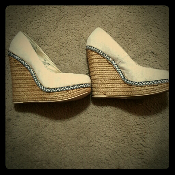 Beige Wedges
