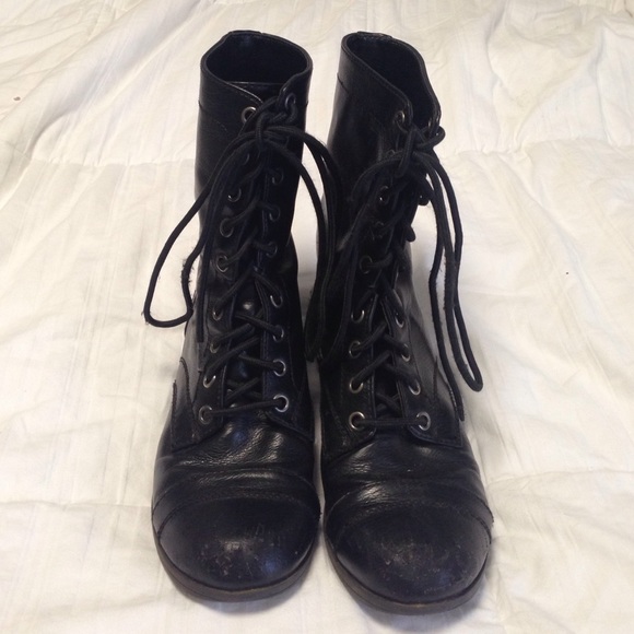 Black combat boots!