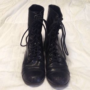 Black combat boots!