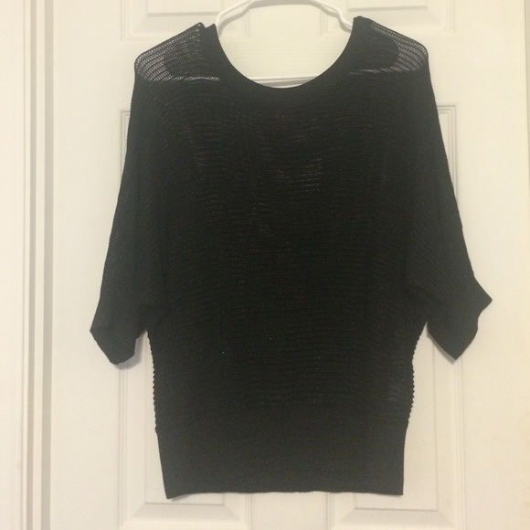 Black sparkly knit top - Picture 1 of 2