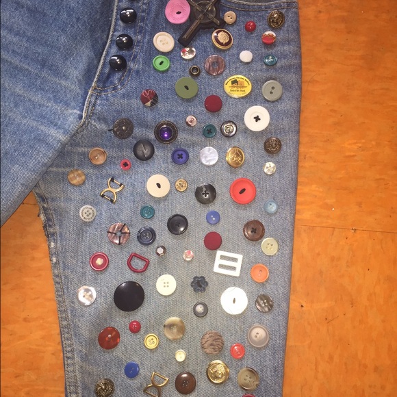 Vtg Guess Jeans with hand crafted embellishments! - Picture 2 of 3