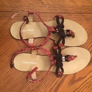 Calvin Klein sandals Size 5.5 like new