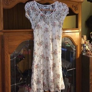 BNWOT Kimchi Blue lace dress with flowers