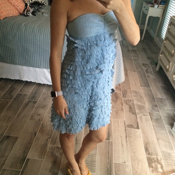 J. Crew Dresses & Skirts - Blue ruffled sundress J. Crew Dresses & Skirts - Blue ruffled sundress
