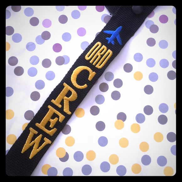 Handmade Chicago Base Flight crew Luggage tag