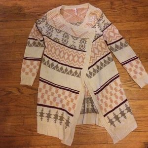 Southwestern Aztec cardigan sweater small