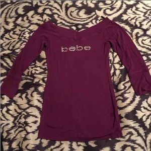 ❌Sold❌Plum colored Bebe top