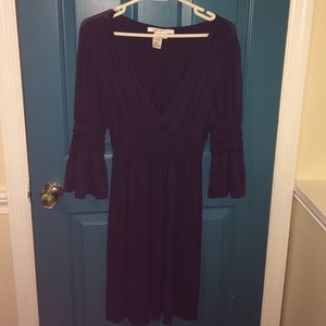 Purple max studio peasant style dress