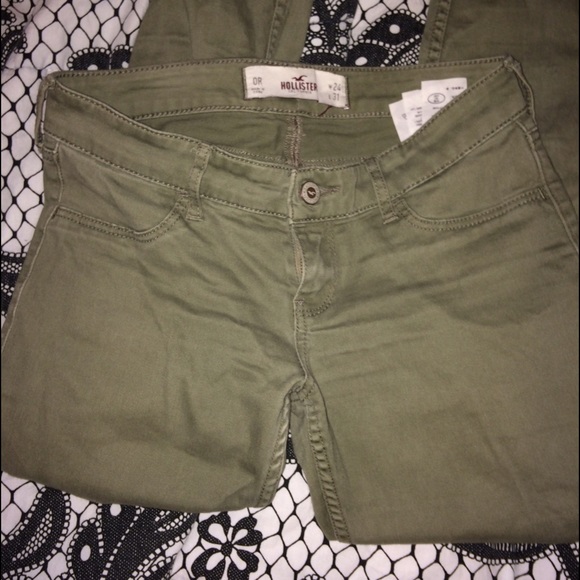 Green hollister jeans