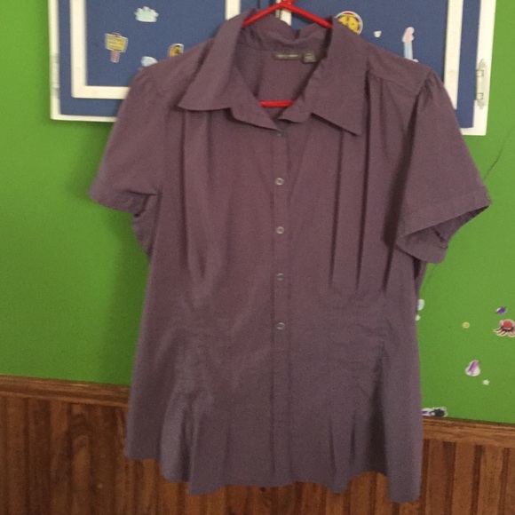 Lavender peplum blouse