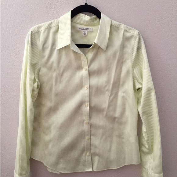 Banana Republic Striped Button Down