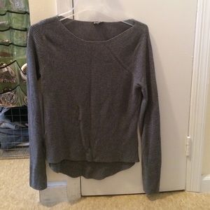 Grey knit express sweater
