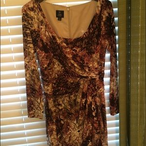 Long sleeve flattering dress