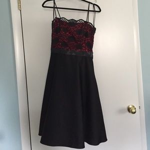 Tea length lace dress
