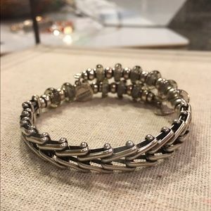 Rare Alex and Ani Fleetwood wrap Rafaelian silver