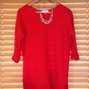 100% cashmere 3/4 sleeve sweater