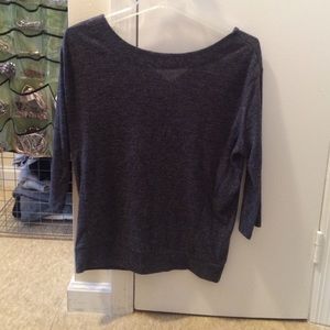 Grey 3/4 knit top
