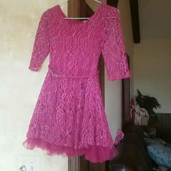 Size 8 knitworks girls lace and crinoline dress