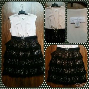 Jessica Simpson lace tiered dress