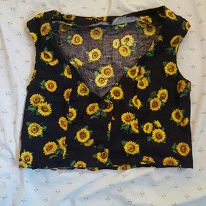 Sunflower Crop Top