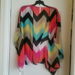 NWOT Sheer sleeveless cardigan