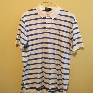 Polo by Ralph Lauren, large, royal blue & white