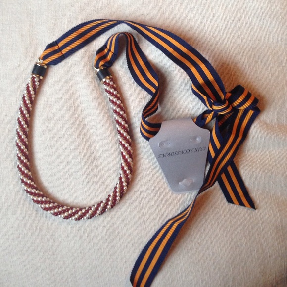 Jewelry - Pearl and Ribbon Necklace