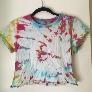 tie dye crop top