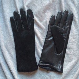 Gap leather/horsehair gloves