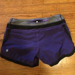 LULULEMON ATHLETICA purple speed shorts 4
