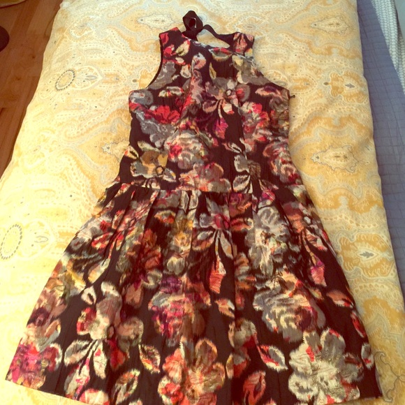 Anthropologie Floral Cocktail Dress
