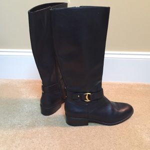 Ralph Lauren black boots.