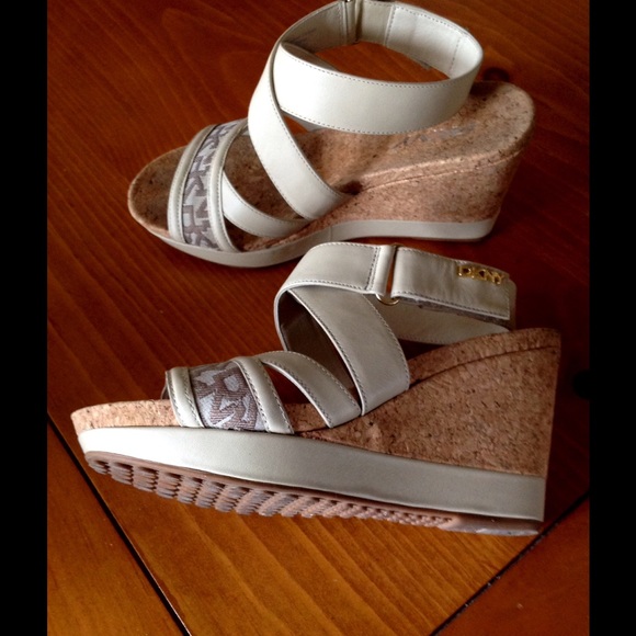DKNY cork wedge sandals size 6B/36 - Picture 2 of 3