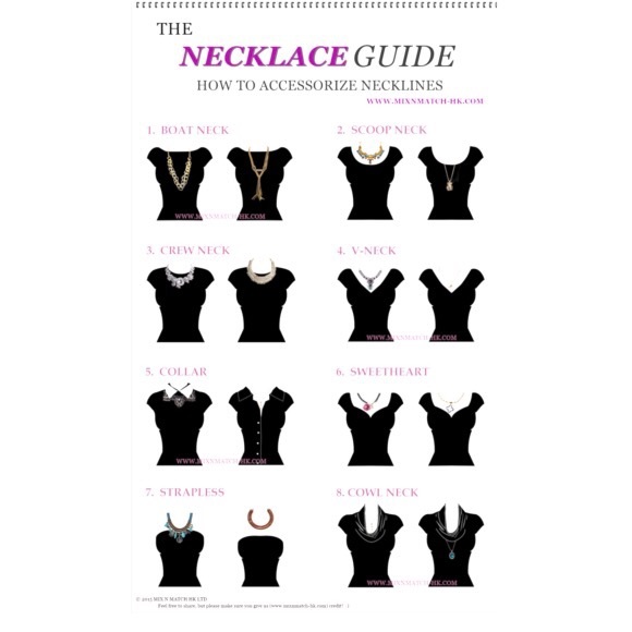 Necklace Guide: How to Accessorize Necklines💕 - Picture 1 of 1