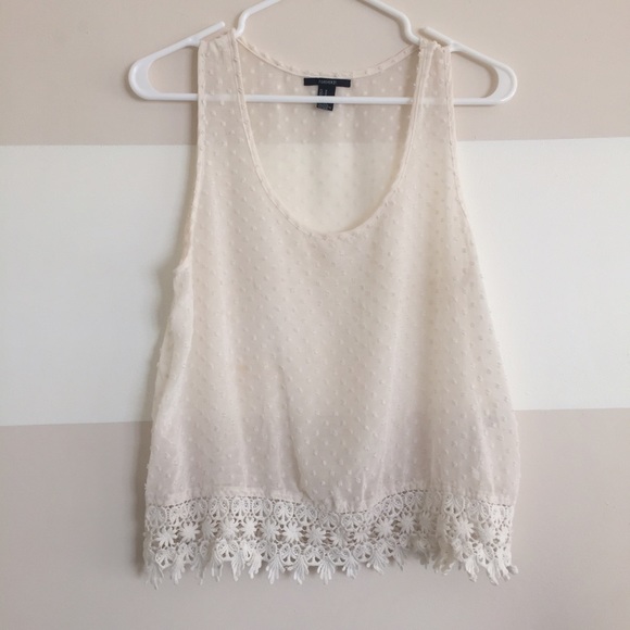 Forever 21 Tops - Sheer bohemian style tank