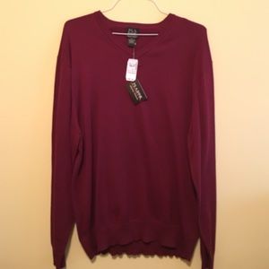 Jos. A. Bank Burgundy v-neck sweater