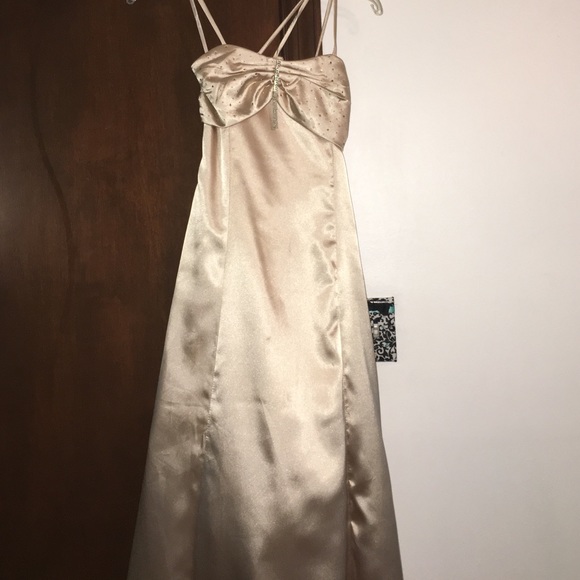 Gold girls formal gown