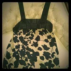 BCBG MaxAzria Gold and Black Sleeveless Blouse EUC