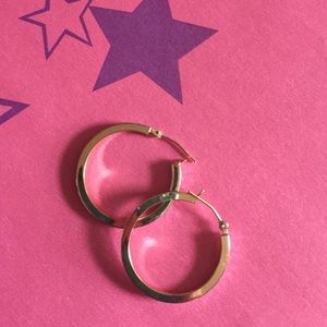 10K diamond cut earrings