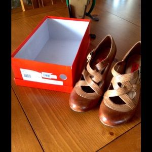 Miz Mooz Soho shoes, cognac colored, size 6.5