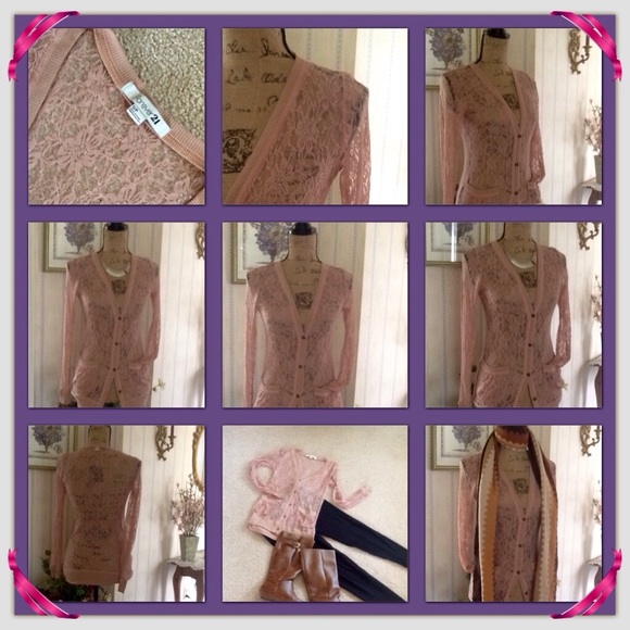 ๐ธ Lace Cardigan by Forever 21 ๐ธ - Picture 4 of 4