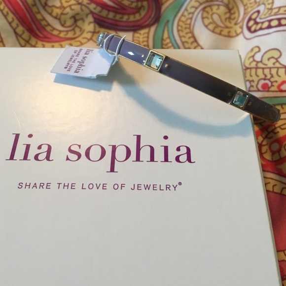 Lia Sophia Jewelry - Four Square Dusty Rose Bangle Medium Lia Sophia