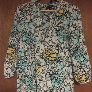 Floral peasant top