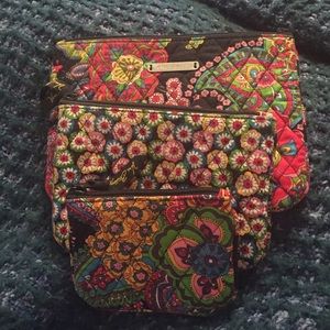 Vera Bradley Cosmetic Trio symphony in hue