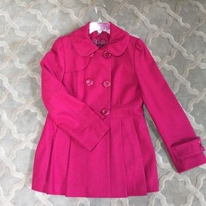 Pink Wool Peacoat