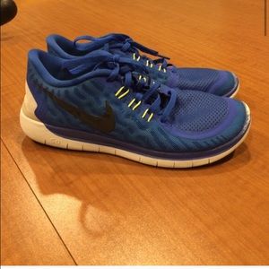 Blue Nike Free Runs