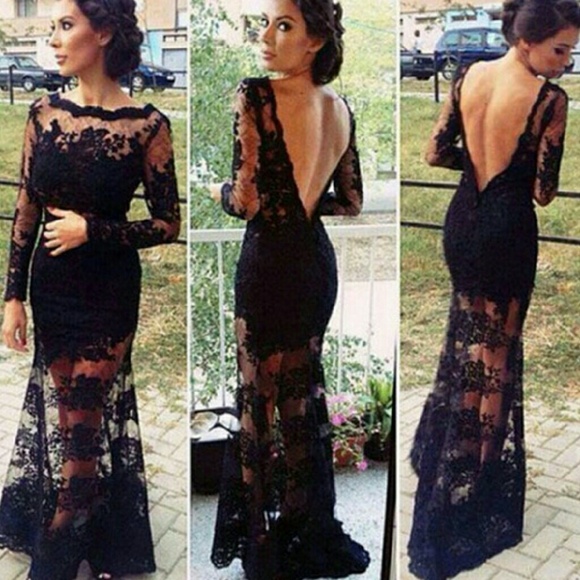 Black Lace Dress