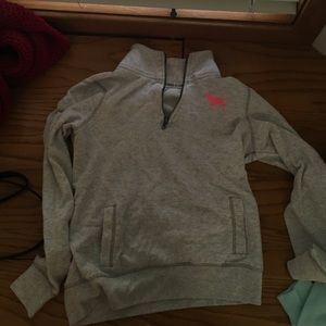 Pink half zip