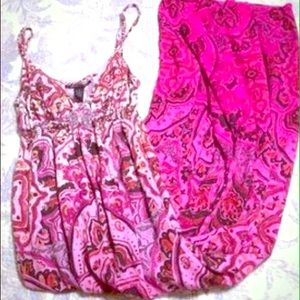 Lucky Maxi Dress (Pink/Cream)