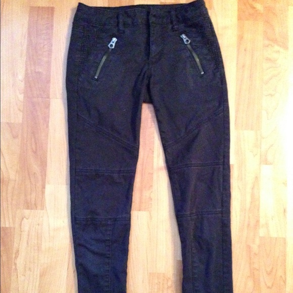 Moto black jeans